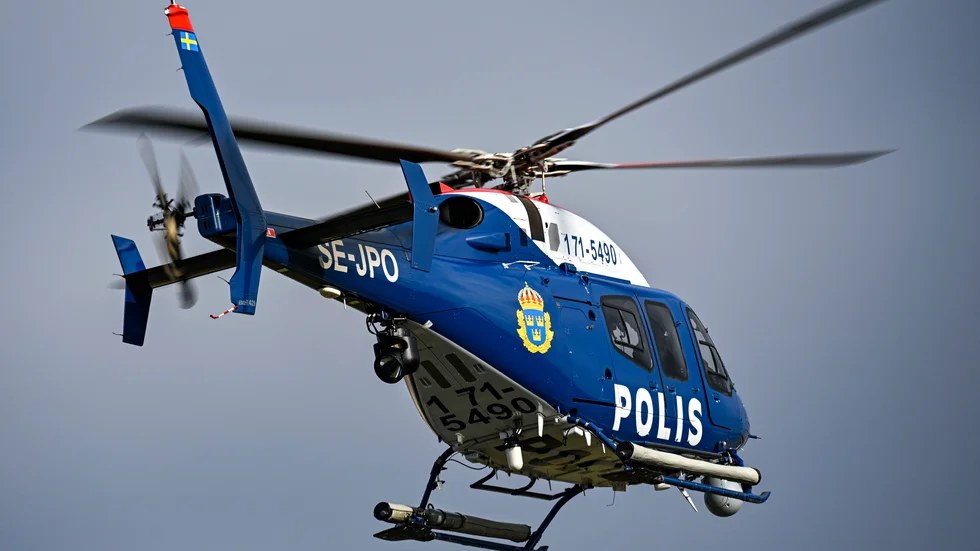 Polisen larmade ut fjällräddare och helikopter till området. Arkivbild