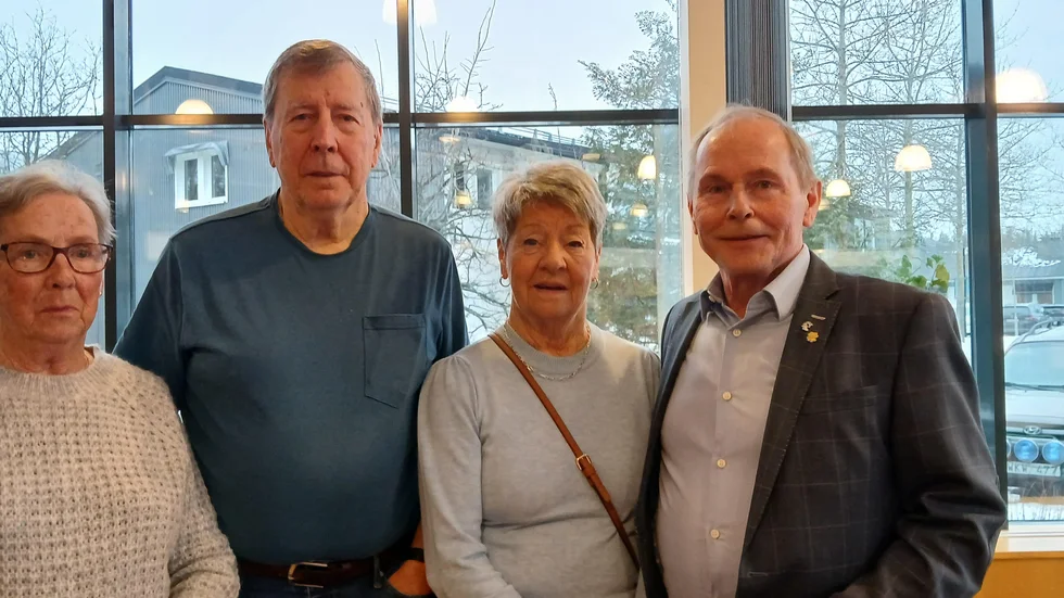 Från vänster: Ritva Nilsson, Lennart Thelin, Anita Jonsson och ordförande Ulf Hartman.