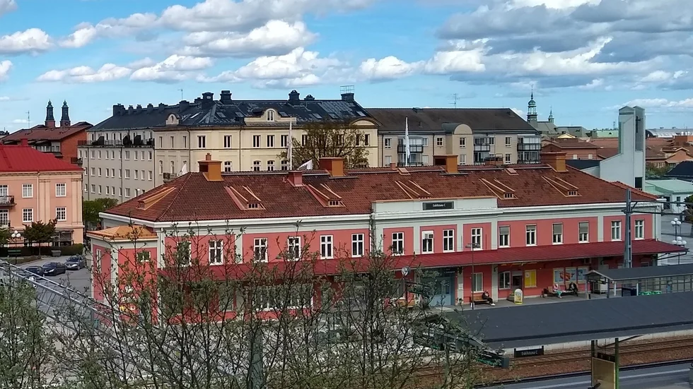 Tågstationen i Eskilstuna.