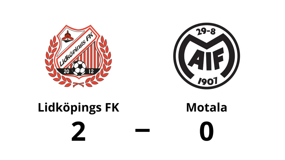 Lidköpings FK vann mot Motala
