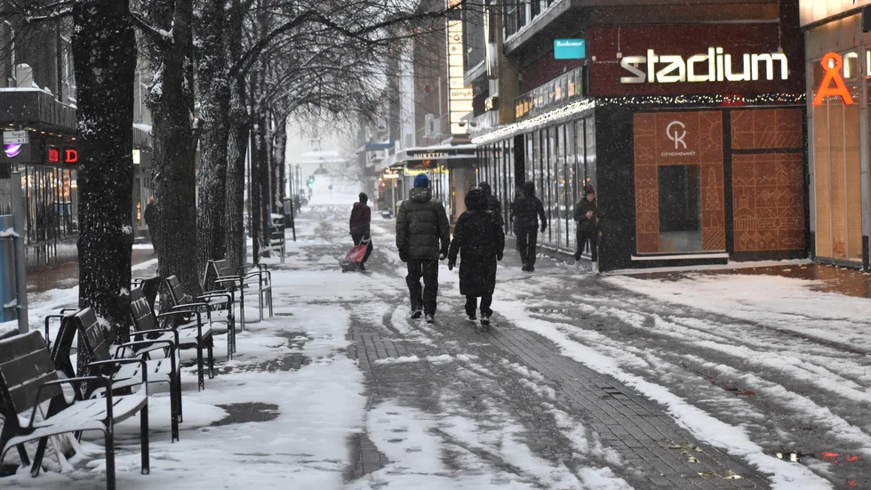 Snö, Skellefteå