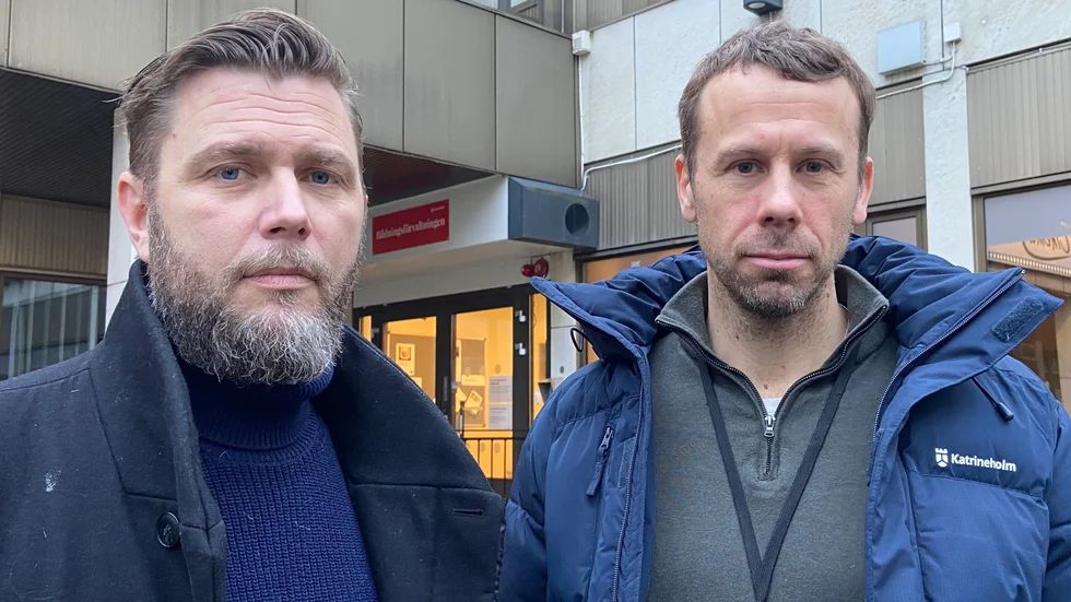 Johan Lindeberg och Tobias Plantin, Katrineholms kommun, säger att kommunen är så väl förberedd man kan vara, på det som inte får hända. 