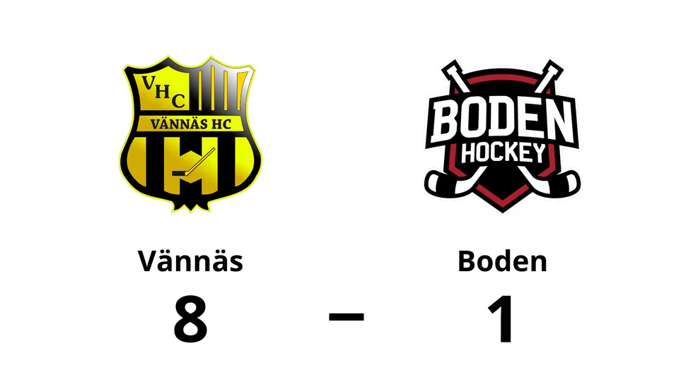 Vännäs vann mot Bodens HF