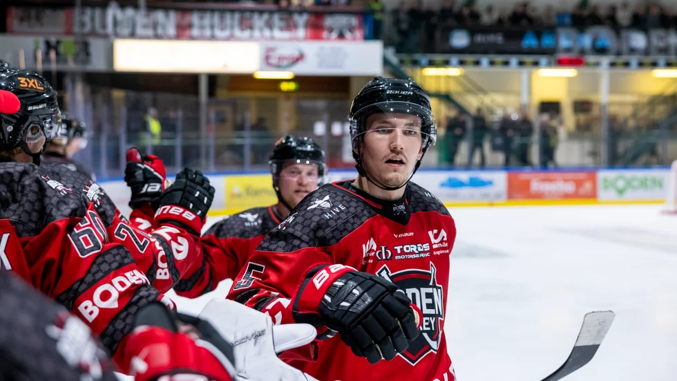 Andreas Nilsson gjorde fem mål den här helgen och såg till att Boden fick sex poäng.