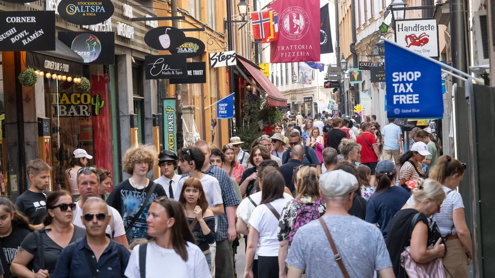 Shopping i Gamla stan i Stockholm. Arkivbild.