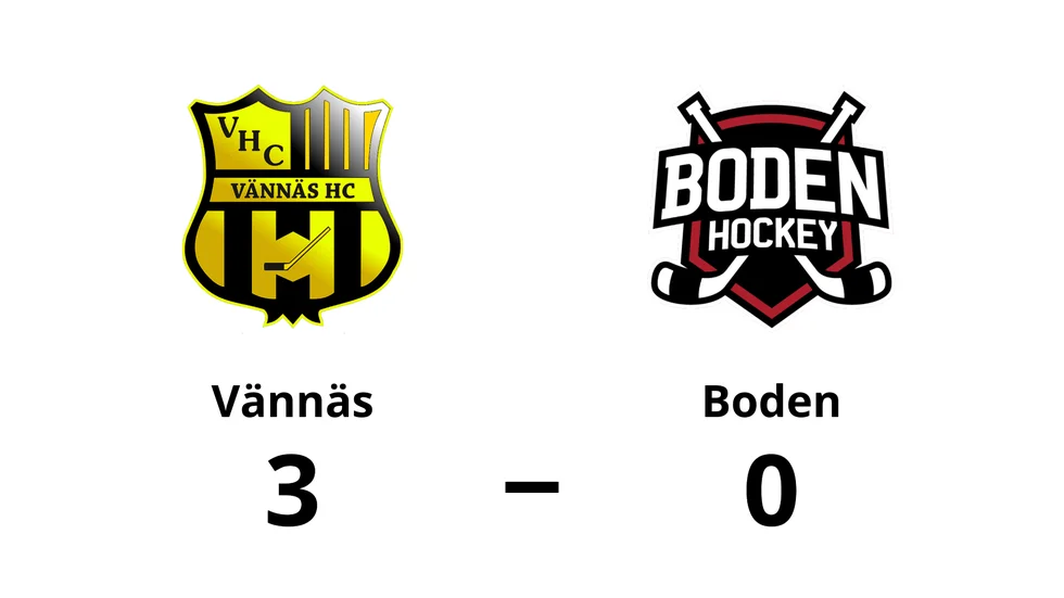 Vännäs vann mot Bodens HF