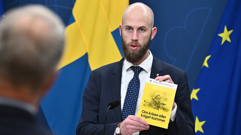 Ministern för civilt försvar Carl-Oskar Bohlin (M) skakade om Sverige förra året när han sade att det kan bli krig i Sverige.