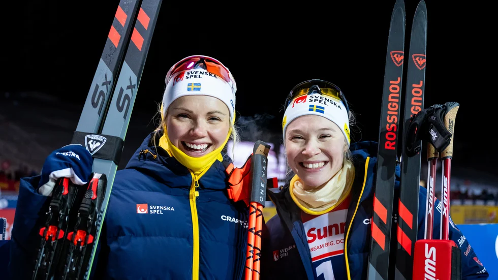 Emma Ribom och Jonna Sundling, Piteå Elit, åker världscupen i Les Rousses. Även Piteås Johan Häggström ingår i den svenska truppen. (Arkivbild)