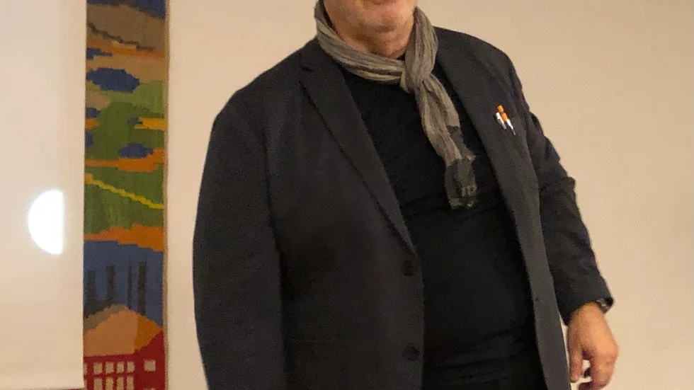 Arkitekten Mats Öhman föreläste på Senioruniversitetet.