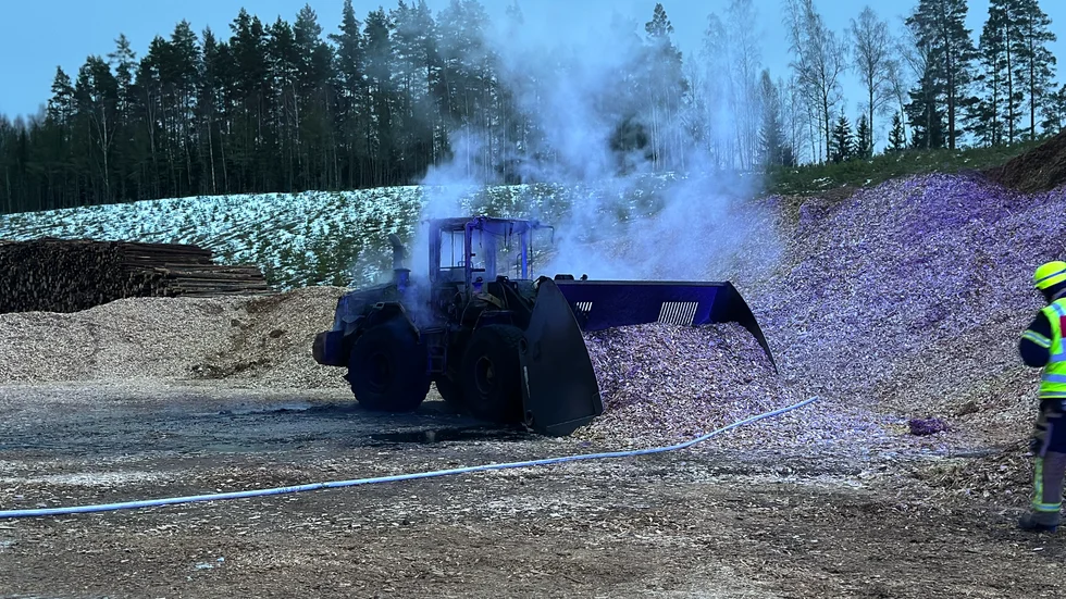 Traktorn var snabbt övertänd.