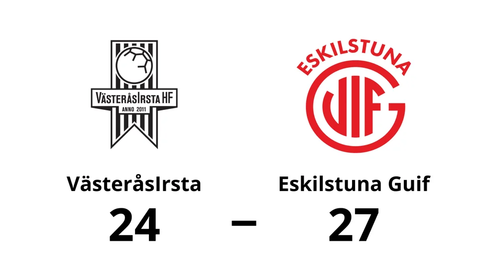 VästeråsIrsta förlorade mot Eskilstuna Guif