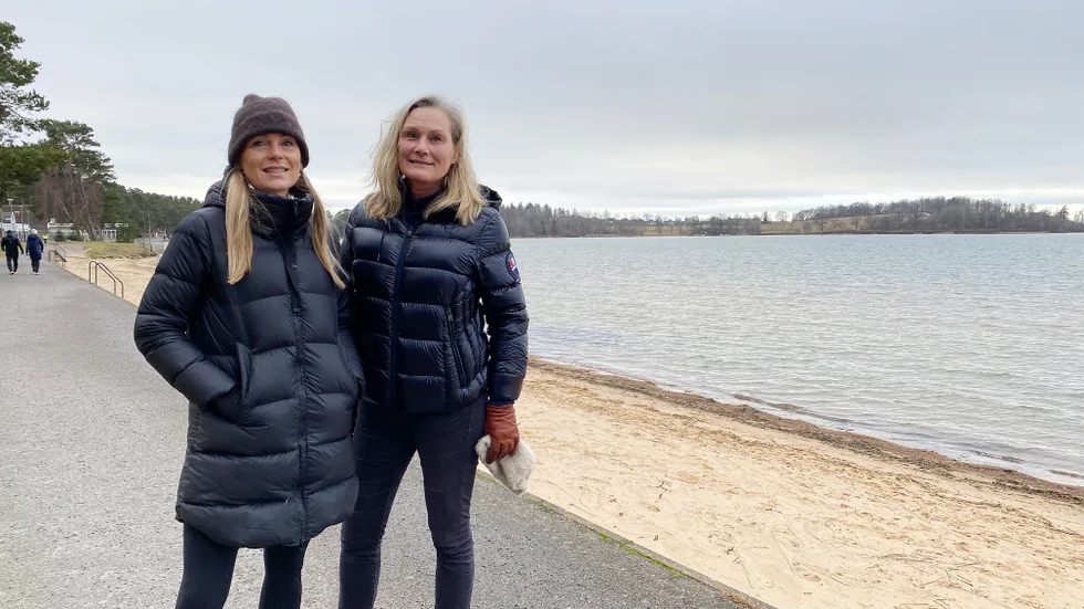 Maria Jareblad och Susanne Axelsson radar direkt upp förslag på vad som skulle kunna bli, med kallbadhus och konferenshotell. 