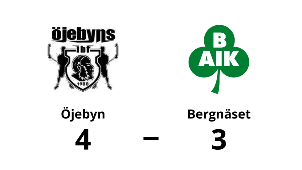 Öjebyns IBF vann mot Bergnäsets AIK