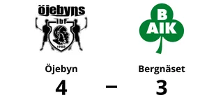 Öjebyn vann toppmötet hemma mot Bergnäset