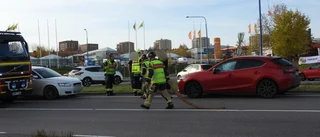 Två bilar kolliderade på Ingelsta