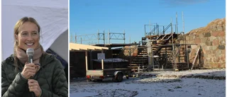 Bygger utsiktsplats uppe på slottsruinen i Västervik • "Vi vill inte att folk ska springa uppe på muren"