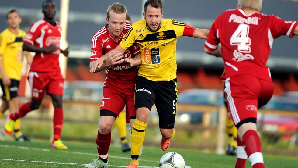 Målskytt. Daniel ­Engberg tröstmålade i förlust­matchen.