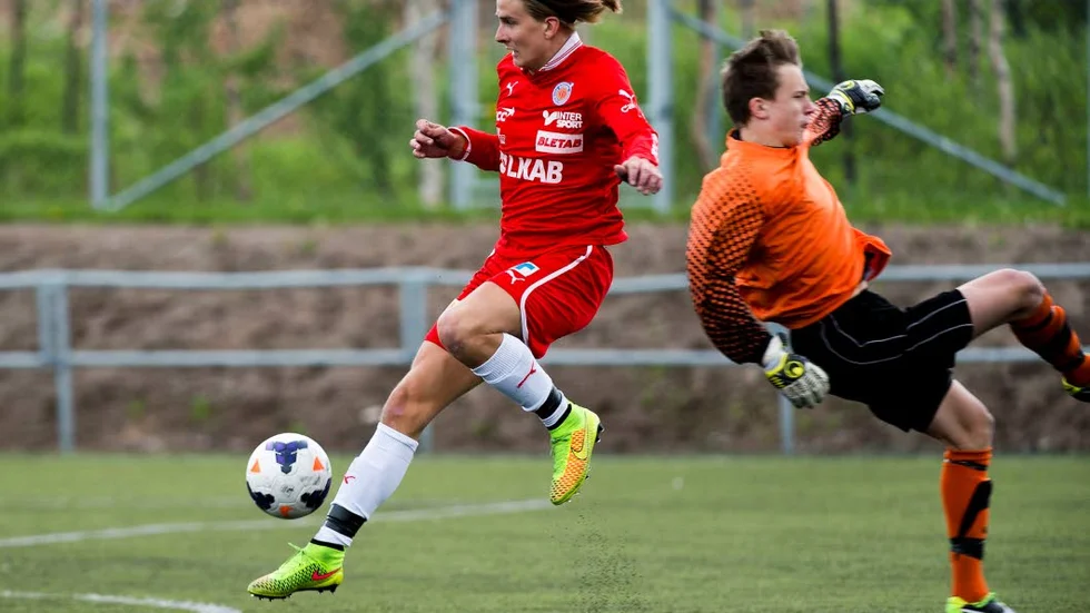 Nära. Filip Daunfeldt hade ett par feta chanser.