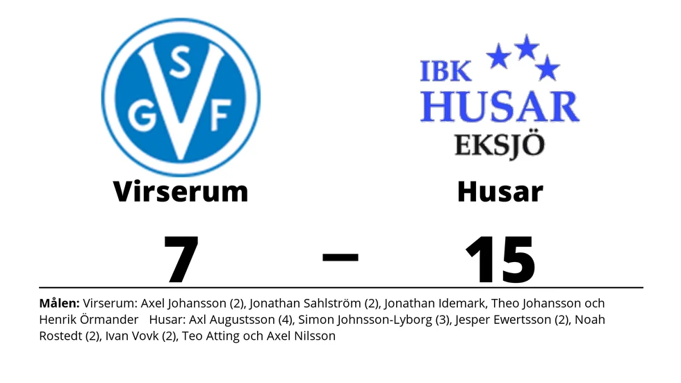Virserums SGF förlorade mot IBK Husar