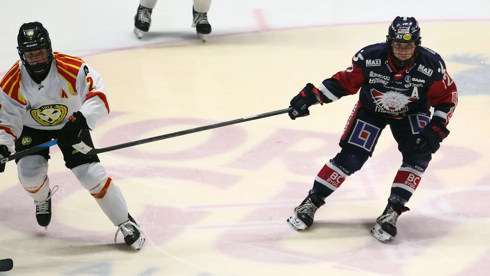 Ingrid Morset gjorde en bra match i LHC-försvaret.