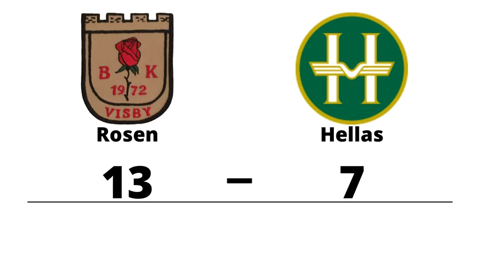 BK Rosen vann mot Hellas BK