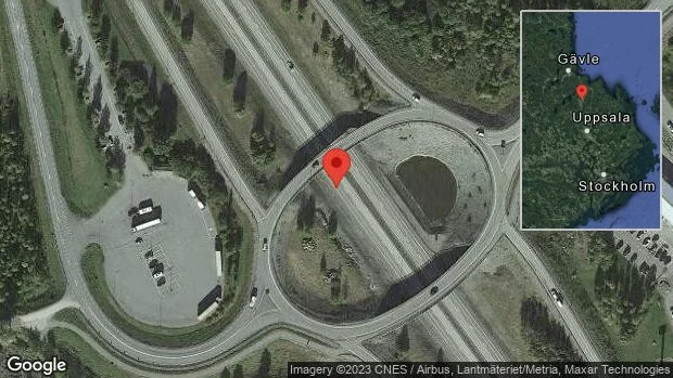Just nu: Stopp på E4 på grund av trafikolycka med en lastbil och en personbil