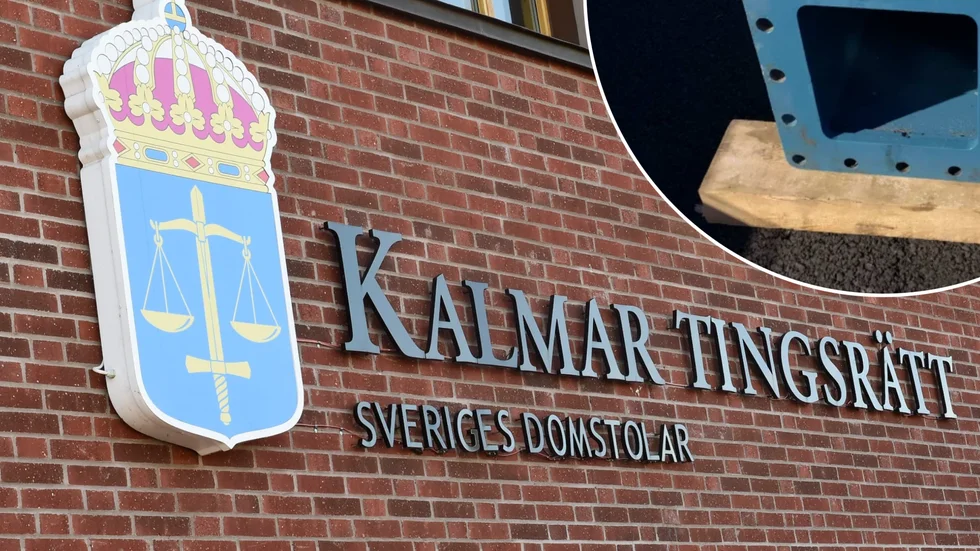 Det var en sådan här träkloss, som syns infälld, som landade rakt på mannens fot. Fallet blir nu en rättssak.