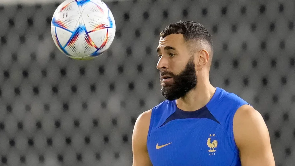 Frankrikes Karim Benzema är inte aktuell för spel i VM-finalen. Arkivbild.