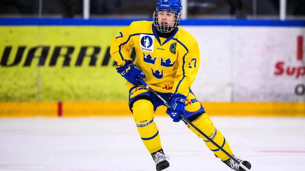 Skellefteå AIK-junioren Viggo Nordlund gjorde en assist när Team 17 föll med 8–2.