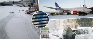 Stockholmssnön ställer till det för resenärerna till och från Norrbotten • Förseningar • Inställt plan
