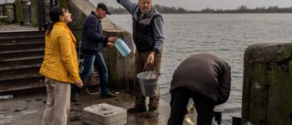 Olenas mamma fast på andra sidan floden Dnepr