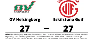 Eskilstuna Guif tappade ledningen mot OV Helsingborg