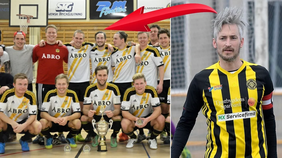 Johan Lundin var med och vann KM med Vimmerby IF 2014.