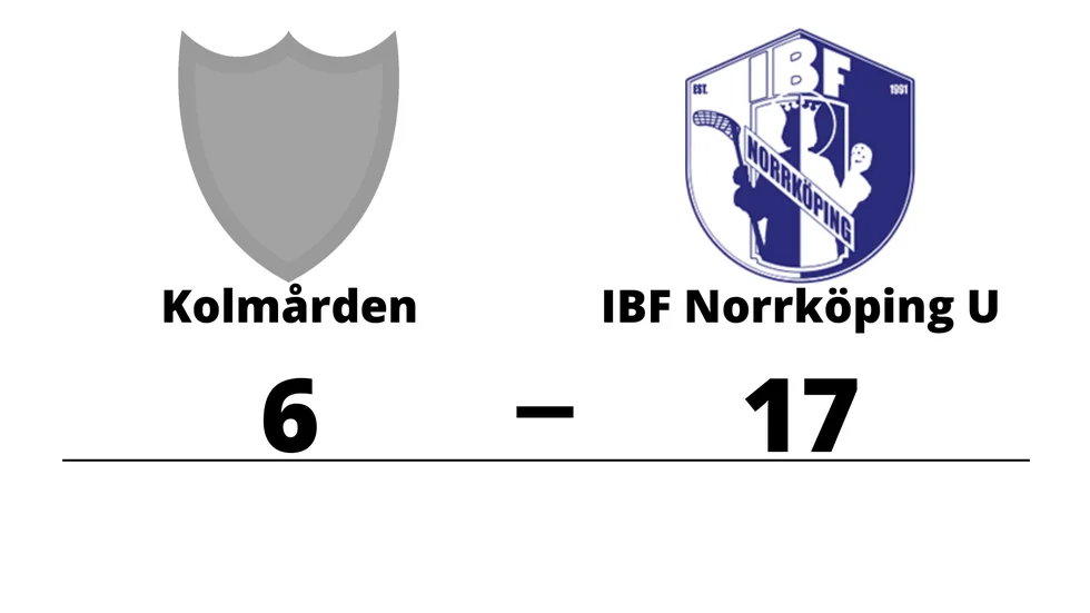IBF Kolmården förlorade mot IBF Norrköping U-lag