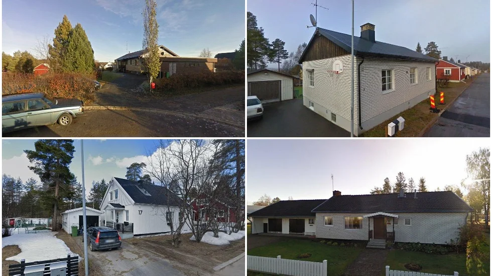 Åkerbärsstigen 14, Orrstigen 27, Blåbärsstigen 17 och Gillesgatan 10