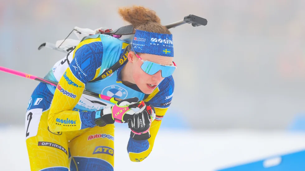 Hanna Öberg blev tolva i jaktstarten. 