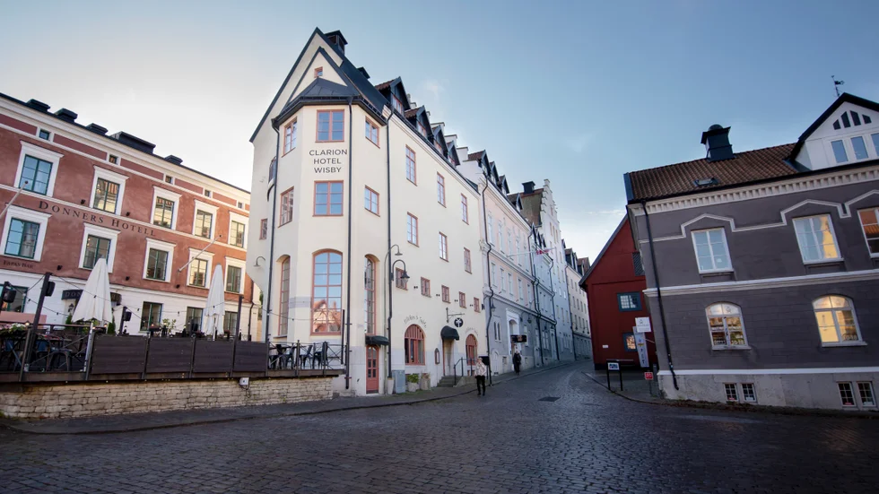 Clarion Hotell i Visby där den aktuella spa-anläggningen ligger på källarplan.