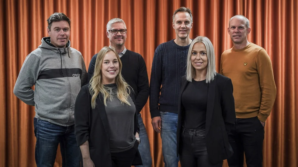 Bakre raden: Jörgen Nordqvist, Magnus Sundling, Håkan Nordin och Nils Lindh. Främre raden: Michaela Strömberg och Hanna Müller. Saknas på bild: Mattias Bergqvist.