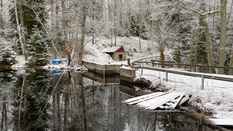 Svängbågen en av sjöarna som berörs  av att dammluckorna kommer att rivas och sjöns naturliga utseende ska återställas. 