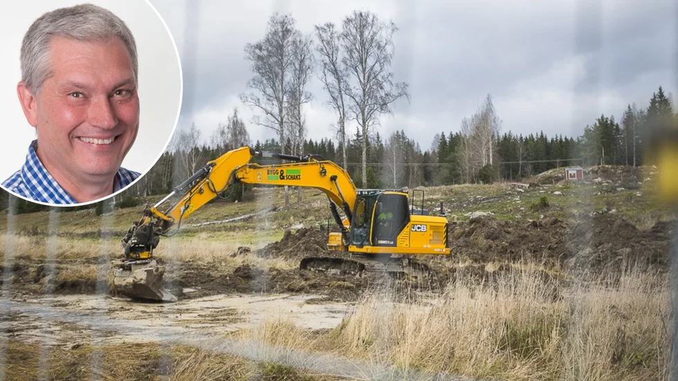 Nästa år kan bygget av den nya anläggningen vara klar. På bild syns Mikael Andersson. 