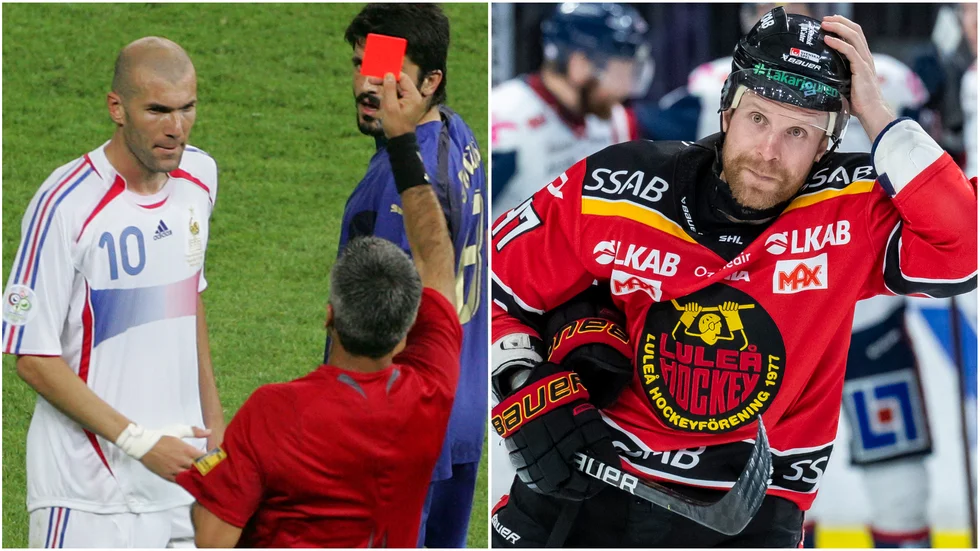 Leo Komarov var förvånad över domarens beslut och jämför det med Zinedine Zidanes skallning 2006.
