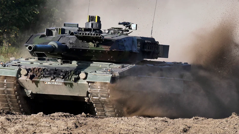 Ukraina har efterfrågat tyska stridsvagnar av typen Leopard 2 men hittills har man fått nej. Arkivbild.