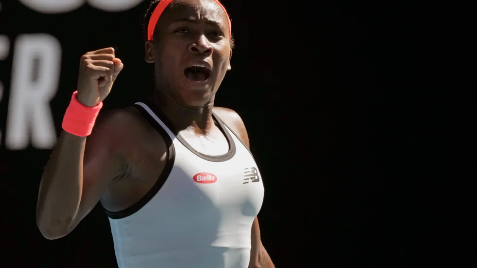 Coco Gauff vinner sin tredje match.