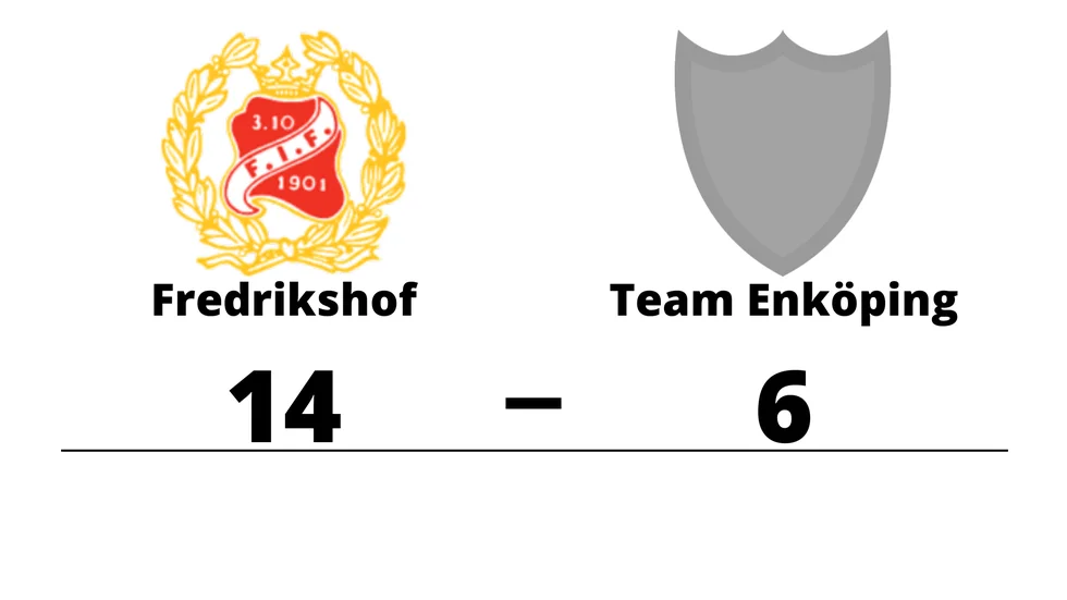 Fredrikshof IF BK vann mot Team Enköping BK