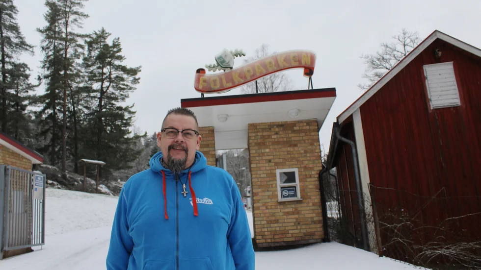 Markku Laukka är ordförande i föreningen Gamleby folkpark.