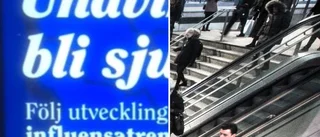 Kampanj om influensa i Uppsala fälldes