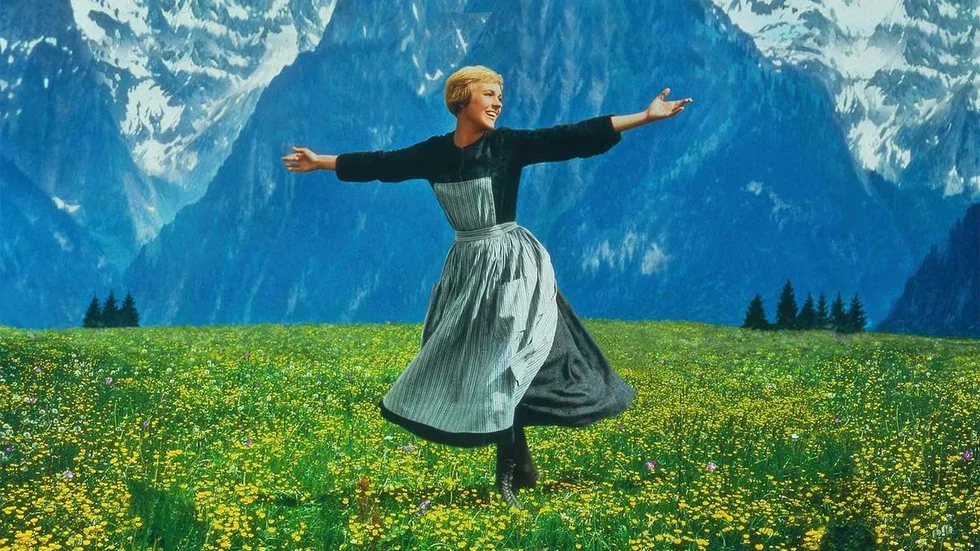 Julie Andrews i klassikern Sound of Music. Nu som Sing-a-long på Cnema i Norrköping, den 14 februari.