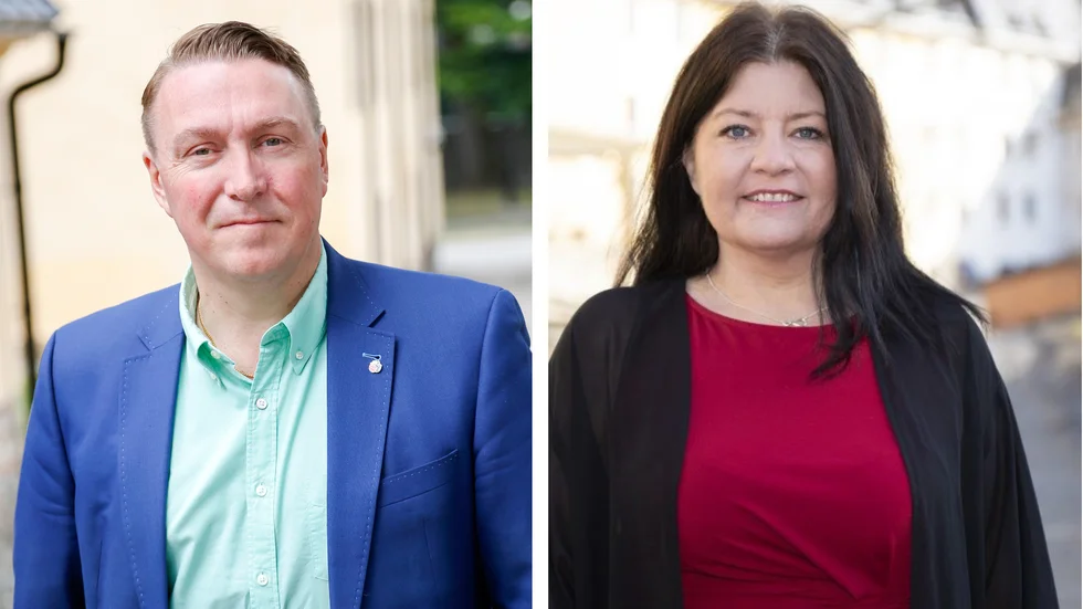 Jens Sjöström och Helena Proos