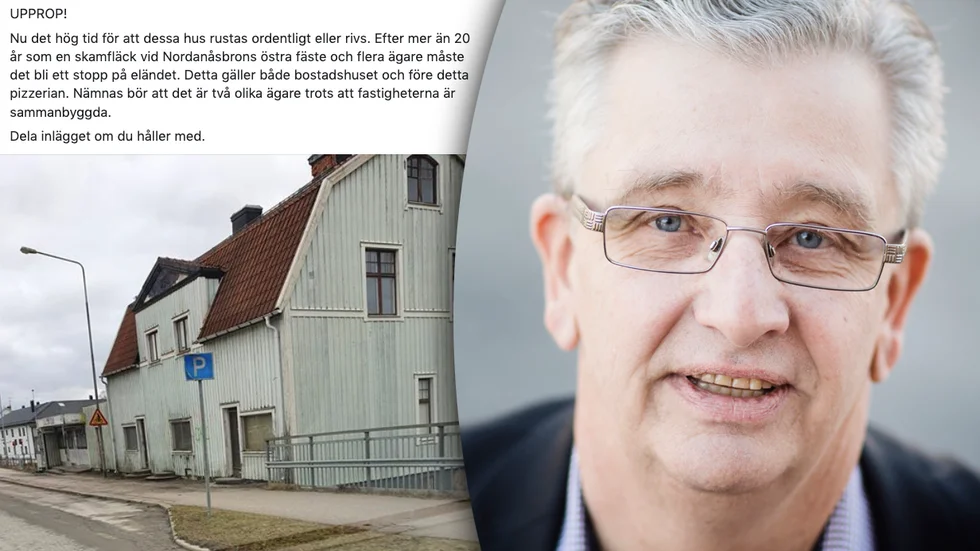 Lars Härnström har publicerat ett upprop på sin Facebooksida, angående fastigheterna intill Nordanåsbron.