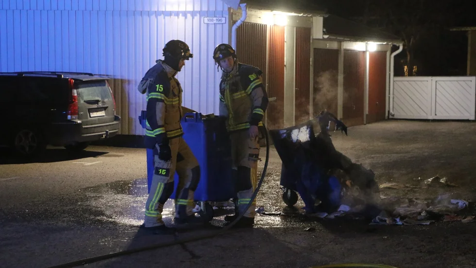 Branden bröt ut i ett soprum på Gotlandsresan.